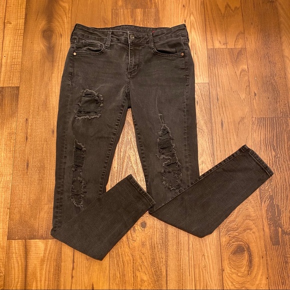Arizona ripped skinny jeans grey 9 - Picture 1 of 3